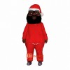 Black Santa Mascot Costume Cosplay Outfits