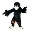 Black Short-Haired Eagle Cartoon Mascot Costume Plush with Mask