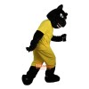 Black Sport Leopard Panther Cartoon Mascot Costume Plush with Mask