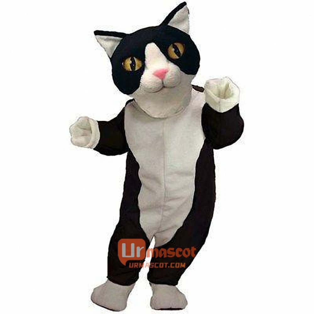 Black White Cat Cartoon Mascot Costume Cosplay Outfits