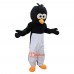 Black White Crow Cartoon Mascot Costume Plush with Mask