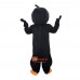 Black White Crow Cartoon Mascot Costume Plush with Mask