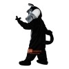 Black Wolf Cartoon Animal Cartoon Mascot Costume Plush with Mask