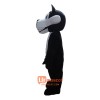 Black Wolf Mascot Cartoon Costume
