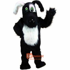 Blackie the Dog Cartoon Mascot Costume