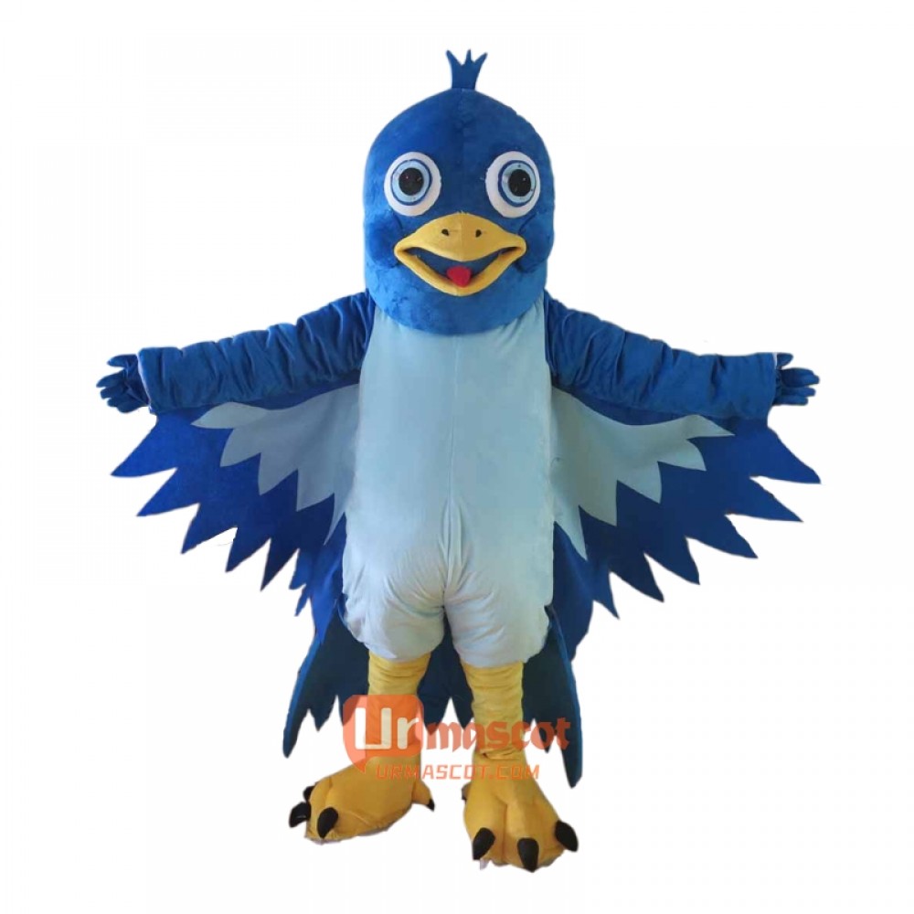 Blue Bird Custom Mascot Cartoon Costume