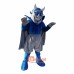 Blue Devils Cartoon Mascot Costume Plush with Mask
