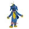 Blue Dog Mascot Cartoon Costume