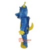 Blue Dog Mascot Cartoon Costume