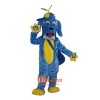 Blue Dog Mascot Cartoon Costume