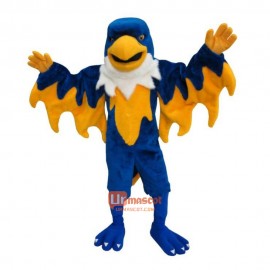 Blue Domineering Falcon Cartoon Mascot Costume