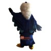 Blue Eagle Cartoon Mascot Costume Plush with Mask
