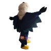 Blue Eagle Cartoon Mascot Costume Plush with Mask