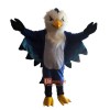 Blue Eagle Cartoon Mascot Costume Plush with Mask