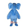 Blue Elephant Mascot Cartoon Costume