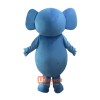 Blue Elephant Mascot Cartoon Costume