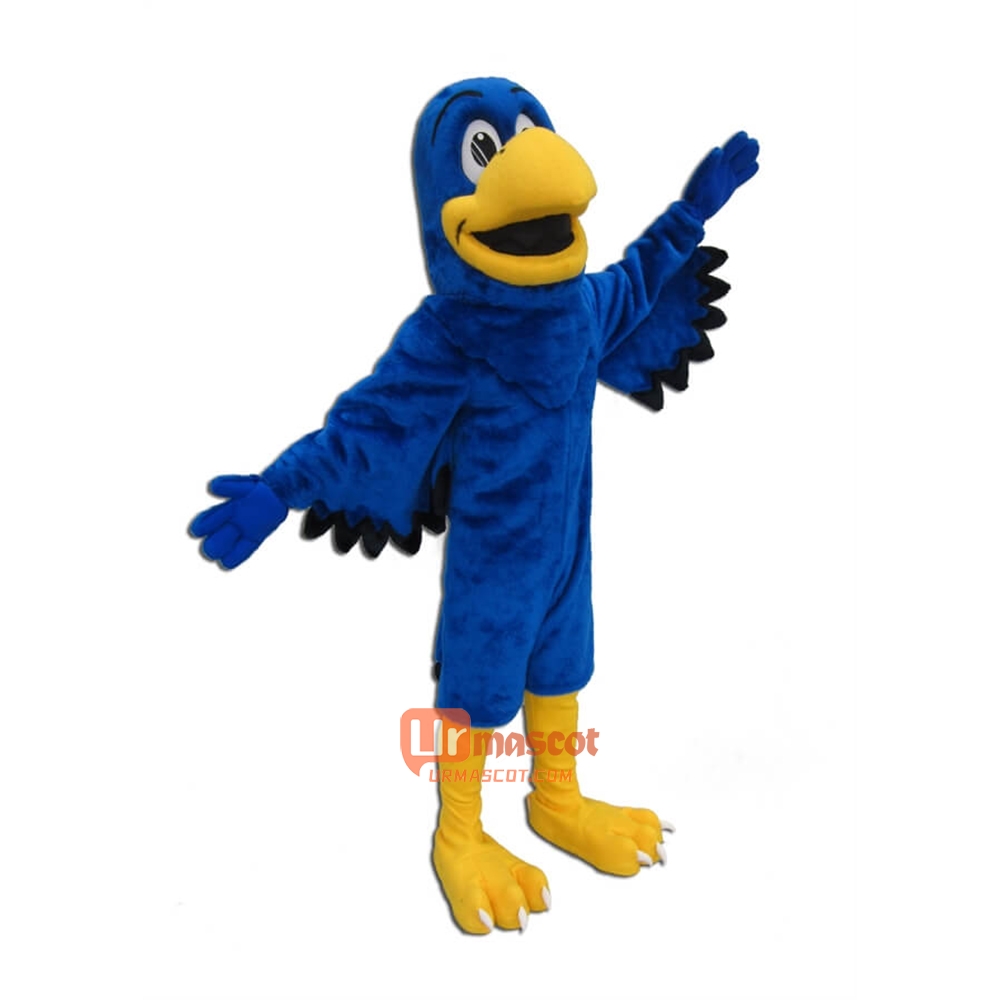 Blue Falcon Cartoon Mascot Costume