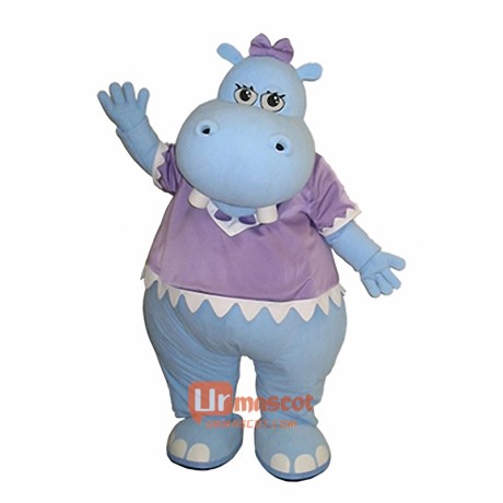 Blue Hippo Custom Cartoon Mascot Costume