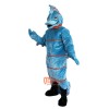 Blue Hippocampus Cartoon Mascot Costume Plush with Mask