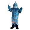 Blue Hippocampus Cartoon Mascot Costume Plush with Mask