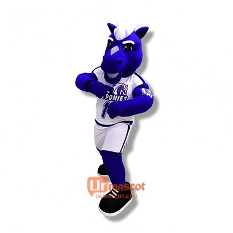 Blue Horse Cartoon Mascot Costume Cosplay Outfits