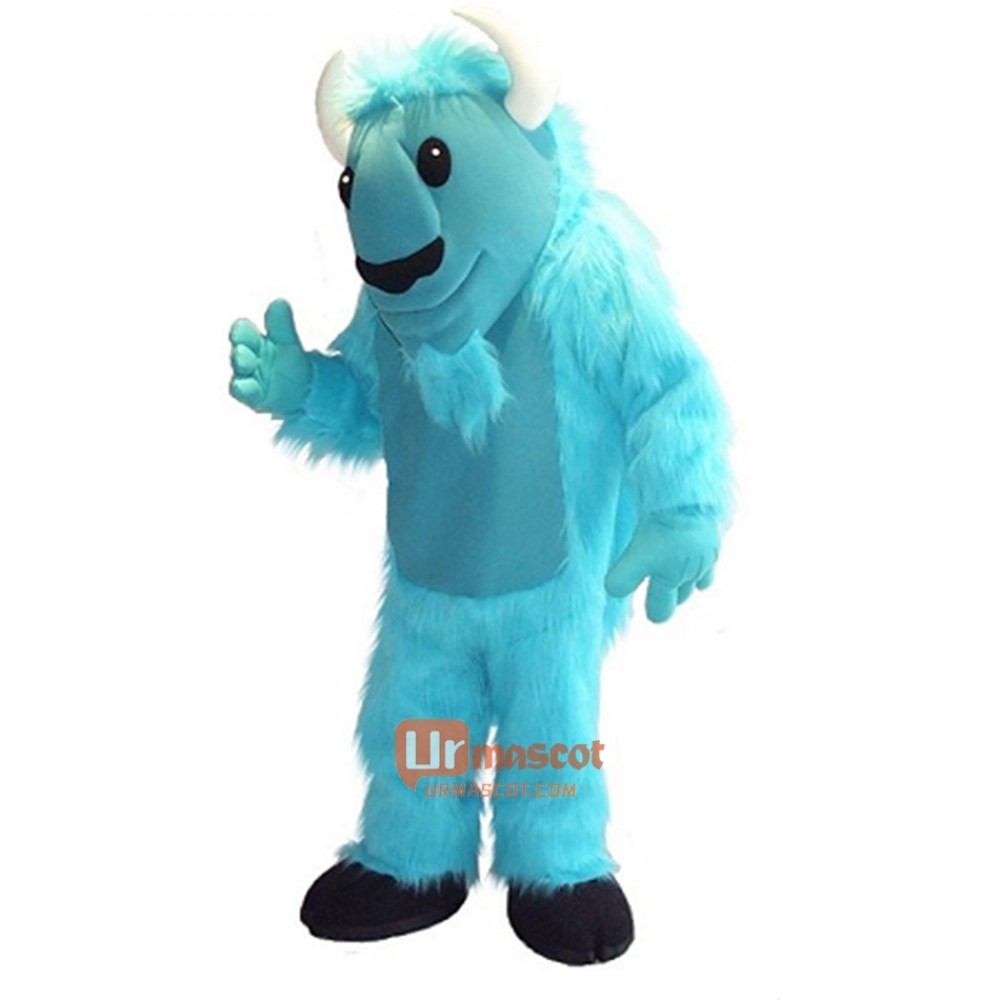 Blue Interesting Buffalo Custom Cartoon Mascot Costume