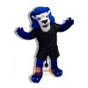 Blue Long Hair Lion Cartoon Mascot Costume Cosplay Outfits