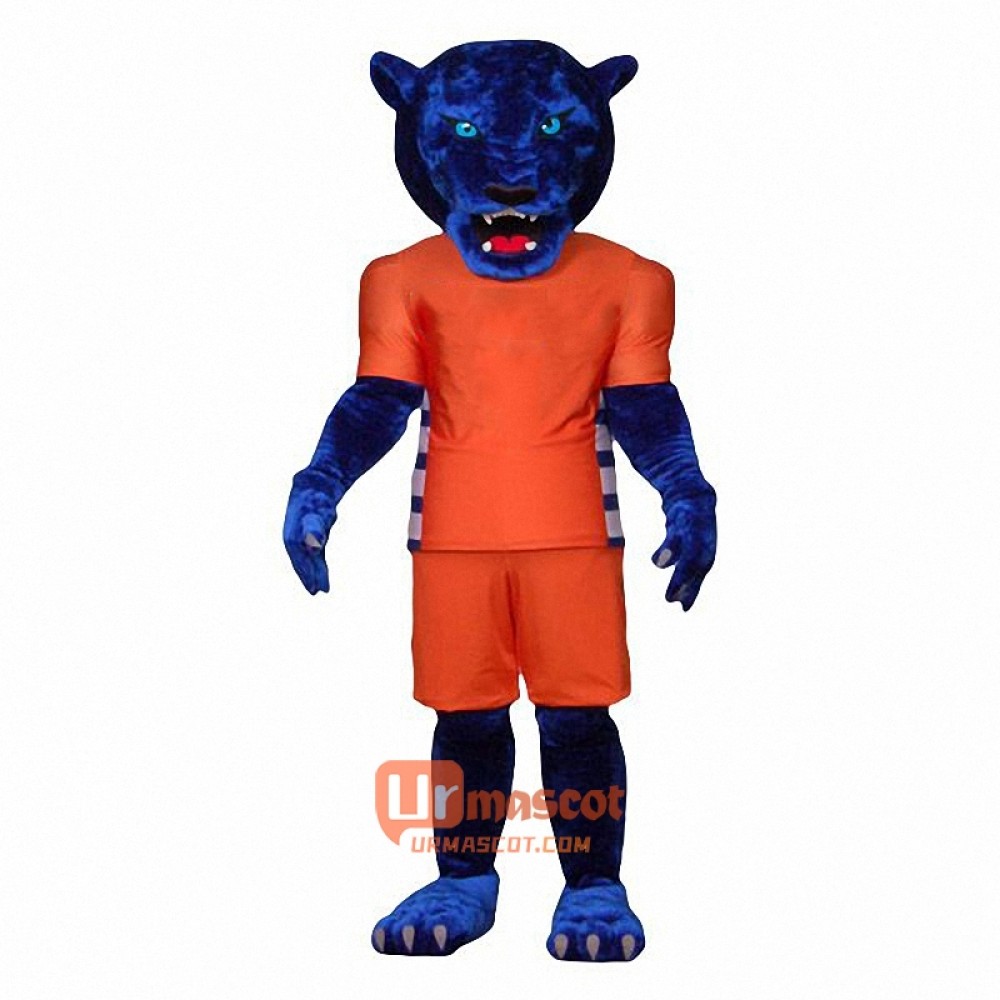 Blue Panther Mascot Costume Cosplay Outfits