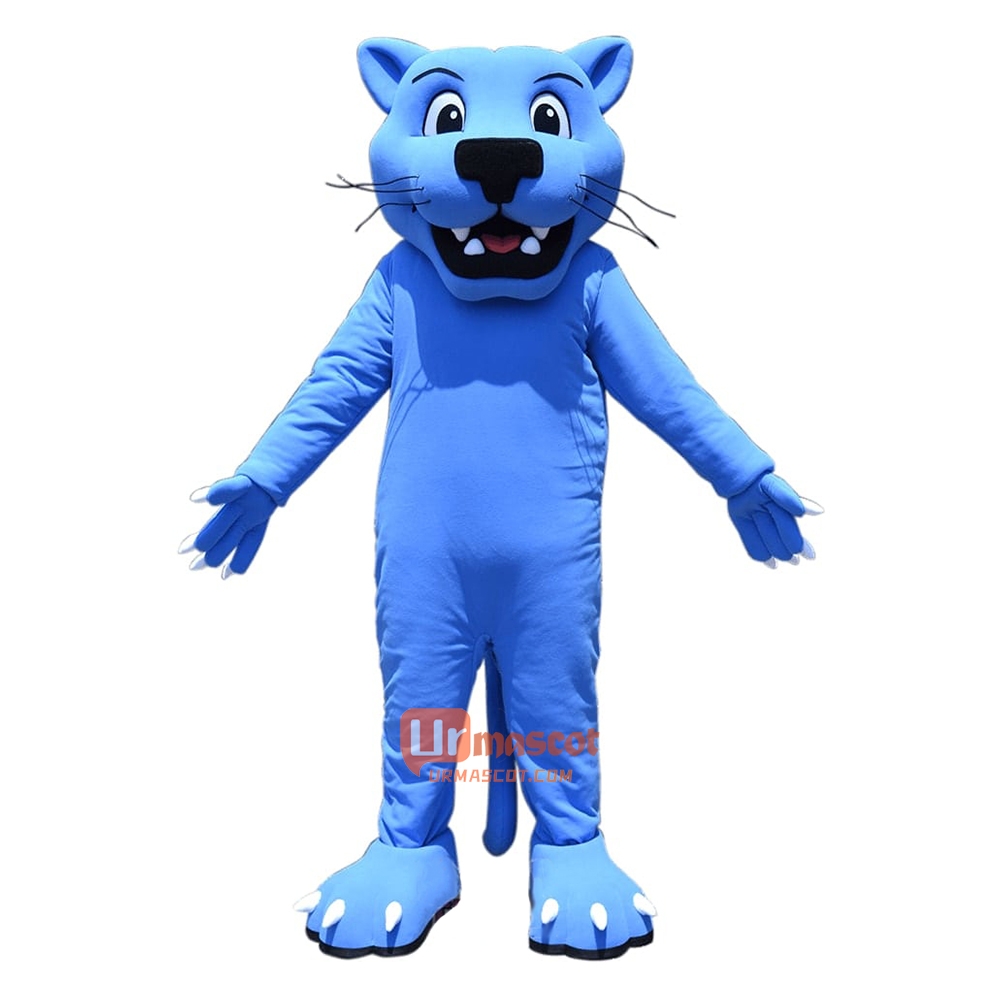 Blue Panther Mascot Costume Cosplay Outfits