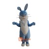 Blue Rabbit Mascot Cartoon Costume