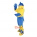 Blue Sports Eagle Cartoon Mascot Costume Plush with Mask