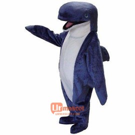 Blue Whale Cartoon Mascot Costume