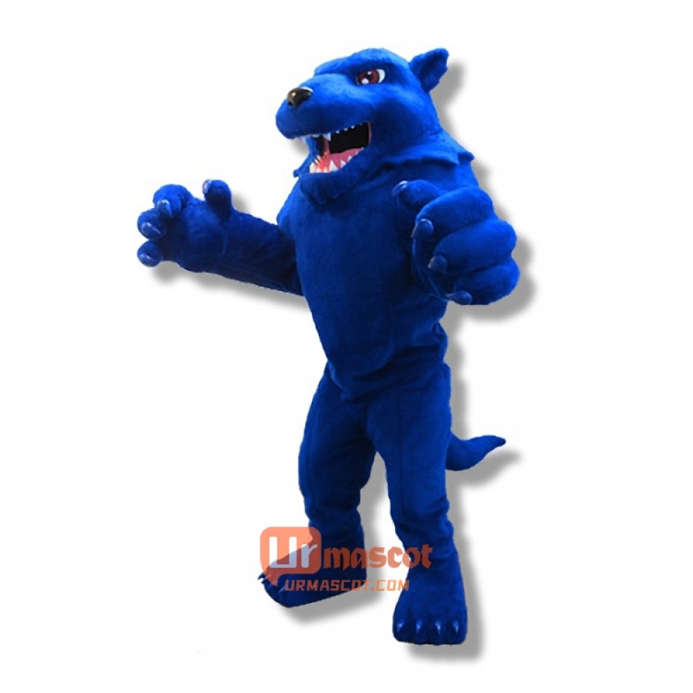 Blue Wolf Cartoon Mascot Costume Cosplay Outfits