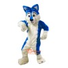 Blue Wolf Cartoon Mascot Costume Plush with Mask