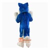 Blue Wolf Cartoon Mascot Costume Plush with Mask
