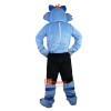 Blue Wolf Cartoon Mascot Costume Plush with Mask