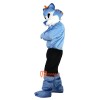 Blue Wolf Cartoon Mascot Costume Plush with Mask