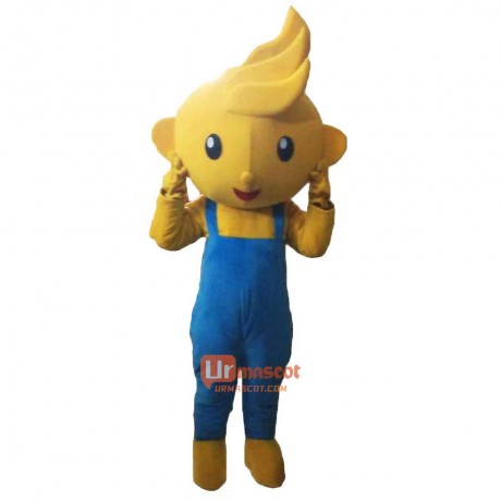 Boy Cartoon Mascot Costume Plush with Mask