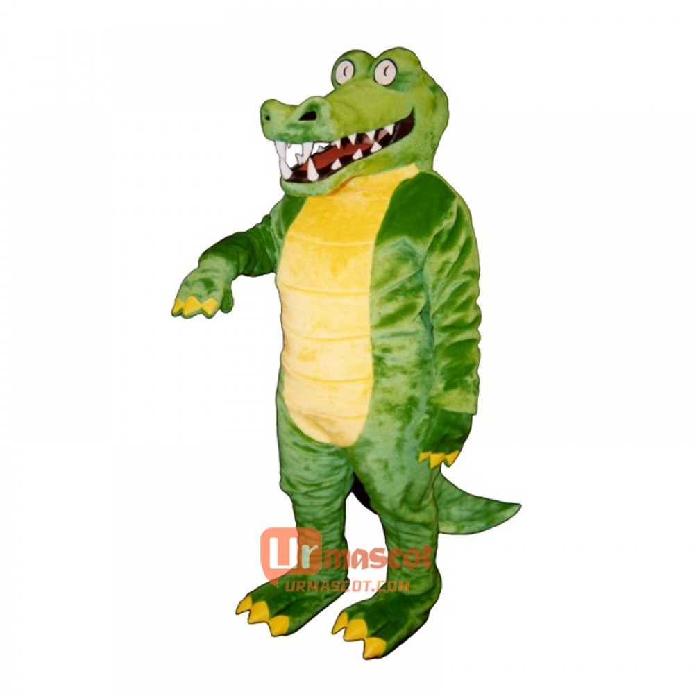 Brawny Gator Cartoon Costume Mascot