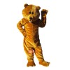 Brown Bear Cartoon Mascot Costume Plush with Mask