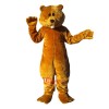 Brown Bear Cartoon Mascot Costume Plush with Mask