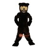 Brown Bear Cartoon Mascot Costume Plush with Mask