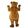 Brown Bear Cartoon Mascot Costume Plush with Mask