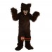 Brown Bear Cartoon Mascot Costume Plush with Mask