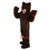 Brown Bear Cartoon Mascot Costume Plush with Mask