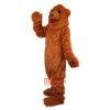 Brown Bear Cartoon Mascot Costume Plush with Mask
