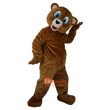 Brown Bear Ursusarctos Cartoon Mascot Costume Plush with Mask