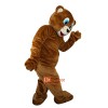 Brown Bear Ursusarctos Cartoon Mascot Costume Plush with Mask