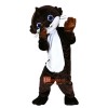 Brown Beaver Cartoon Mascot Costume Plush with Mask