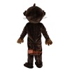 Brown Beaver Cartoon Mascot Costume Plush with Mask